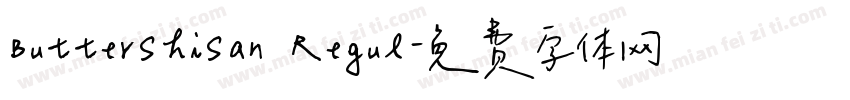 ButterShiSan Regul字体转换